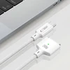 „Tech-Protect MMC01 Ultraboost USB-C / USB-C MagSafe 3 140W 200cm“ laidas, skirtas „MacBook“ – Baltas