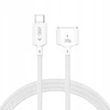 „Tech-Protect MMC01 Ultraboost USB-C / USB-C MagSafe 3 140W 200cm“ laidas, skirtas „MacBook“ – Baltas
