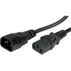 Value Vertė IEC maitinimo kabelis 1 m juoda (Maitinimo kabelio ilgintuvas IEC 60320 C14 iki IEC 60320 C13)