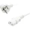 Vertė VALUE PowCable tiesus IEC Conn maitinimo kabelis, 1,8 m, Baltas (19.99.1019-50)