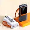 Kaku Išorinė baterija POWER BANK DENMEN 30000mAh (4xUSB; 1xUSB-C) balta