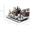 Kalėdinė dekoracija Fééric Lights and Christmas Judanti Kalėdų scena su šviesomis, 45 x 20,5 cm