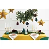 PartyDeco Pakabinamos dekoracijos Auksinės žvaigždės, 3vnt