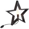 Christmas Decoration Medinis LED šviestuvas žvaigždė 34,5 cm juodas