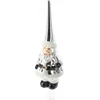 Christmas Decoration STIKLINĖ KALĖDŲ EGLUTĖS VIRŠŪNĖ 28CM SIDABRINIS SENELIS ŠALTIS 1067889