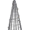 Beliani Sodo LED dekoracija PUKSALA Kalėdų eglutė 60 cm Sidabrinė