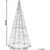 Beliani Sodo LED dekoracija PUKSALA Kalėdų eglutė 60 cm Sidabrinė