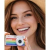 Skaitmeninis fotoaparatas Xrec Mini fotoaparatas retro vaizdo 2k pakabukas raktų pakabukas / Xrec X9 / Balta