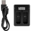 Dviejų kanalų įkroviklis Newell SDC-USB skirtas AABAT-001 baterijoms