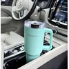 Kamille STALOWY Termo puodelis Termosas 1200ml Z RĄCZKĄ I SŁOMKĄ KM-2175
