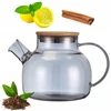 Stikla tējkanna / augu uzlējumu kanniņa 1000 ml (pelēka) 9029 KAMILLE 9029 ()