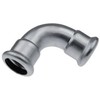 KAN-therm Presuota alkūnė 90° 54mm neoksinis plienas - 6190261