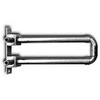 KAN-therm žalvarinė alkūnė Push 14x2 300mm su 15mm variniu vamzdžiu su laikikliu kombinuota nikeliuota 9015.250