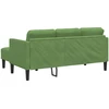 Sofa Sofos komplektas su pagalve Šviesiai žalia Poliesteris