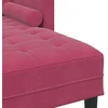Sofa Sofos komplektas su pagalve Vyno raudona Poliesteris