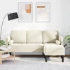 Sofa Sofos komplektas su pagalve Kreminė Poliesteris