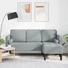 Sofa Sofos komplektas su pagalve Šviesiai pilka Poliesteris