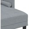 Sofa Sofos komplektas su pagalve Šviesiai pilka Poliesteris