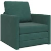 Sofa lova 60cm Tamsiai žalia Aksomas