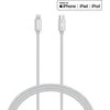 „Kanex Premium DuraBraid“ USB-C ir „Lightning“ kabelis (sidabrinis)