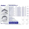 Kanlux BENO LED lubinis šviestuvas su jutikliu 12-18W CCT-L-SEG 1100-1770lm 3000-4000K šilta/neutrali IP65 II klasė 5 metų garantija grafitas 38788