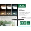 Kanlux LED lubinis šviestuvas AZPO LED 22WCCT-O-W IP54 apvalus 2700lm 3000/4000/6000K neutrali/šilta/šalta balta 31516