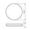 Kanlux LED lubinis šviestuvas su jutikliu BENO 12-18W CCT-O-SEW max 2080lm 3000-4000K šilta/neutrali IP65 Ø22 II klasė 5 metų garantija balta 38777