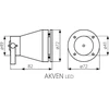 Šviestuvas Akven IP68 Kanlux 5W MR16 12V iki 3m