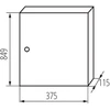Kanlux Modulinis metalinis paskirstymo skydas 5x12 paviršinio montavimo I klasės baltos durys KP-DB-I-MS-512 baltas 29318