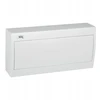 Kanlux Modulinis paskirstymo skydas, plastikinis, 1x18, paviršinio montavimo, IP30, IK07, N+PE, II klasė, baltos durys, KDB-S18P, baltas, 23627