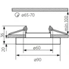 Kanlux MORTA B CT- DSO50- B 1 x 50W Gx5.3 12V IP20 juodas (22116)