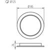 Kanlux OPR.DL.P/T TAVO LED DO 12W-NW