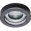Įleidžiamasis šviestuvas KANLUX MORTA B, 1 x GX5,3, max 50 W, juodos sp., Ø9 x 3,6 cm