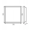 Lubinis šviestuvas Kanlux LED PANELĖ P/T BLINGO U24W 4000 60NW