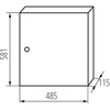 Kanlux 29324 Metalinis modulinis skirstytuvas 3x18 paviršinis IP30 N+PE I klasė baltos durys KP-DB-I-MS-318 balta 29324