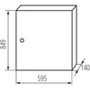 Kanlux 32656 Metalinis modulinis skirstytuvas 5x24 paviršinis IP30 N+PE I klasė baltos durys KP-DB-I-MS-524 balta 32656