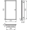 Kanlux 35685 Metalinis modulinis skirstytuvas 6x12, įleidžiamas IP30 N+PE I klasė, baltos durys KP-DB-I-MF-612 balta 35685