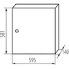 Kanlux 32637 Metalinis modulinis skirstytuvas 3x24, paviršinis IP30 N+PE I klasė, baltos durys KP-DB-I-MS-324 balta 32637