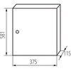Kanlux 29316 Metalinis modulinis skirstytuvas 3x12 paviršinis IP30 N+PE I klasė baltos durys KP-DB-I-MS-312 balta 29316