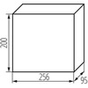 Kanlux 36417 Modulinis skirstomasis skydas plastikinis 1x12 paviršinis IP40 IK06 N+PE II klasė baltos durys DB112S 1X12P/SMD-P balta 36417