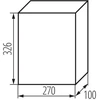Kanlux 36421 Modulinis skirstomasis skydas plastikinis 2x12 paviršinis IP40 IK06 N+PE II klasė baltos durys DB212S 2X12P/SMD-P balta 36421