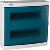 Kanlux 23614 Moduliniai skirstytuvai, plastikiniai, 2x12, montuojami ant paviršiaus, IP30 IK07 N+PE II klasė, skaidrios mėlynos durys, KDB-S24T, balta 23614