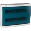 Kanlux 23615 Moduliniai skirstytuvai, plastikiniai, 2x18, montuojami ant paviršiaus, IP30 IK07 N+PE II klasė, skaidrios mėlynos durys, KDB-S36T, balta 23615