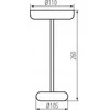 Kanlux stalinė lempa Kanlux Fluxy 37311 stalinė lempa 1x1.7W LED 3000K juoda/skaidri