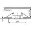 Kanlux Vidi CTC- 5514- W 12V Gx5.3 1 x 50W balta (2790)