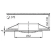Kanlux VIDI CTC- 5515-W baltos lubos (02780)