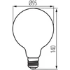 Kanlux LED šviestuvas XLED G95 4W-SW