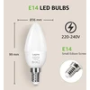 LEPRO 600059-WW-EU-3 LED lemputė, E14, C37, 4.2W (40W), 470 lm, 2700K (šilta balta), 250°, 3 vnt. rinkinyje