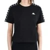 Marškinėliai moterims Kappa Inula T Shirt 309090194006, juodi