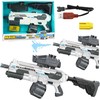 Lean Toys Baterijomis varomas M416 vandens pistoletas su 1350 ml rezervuarais